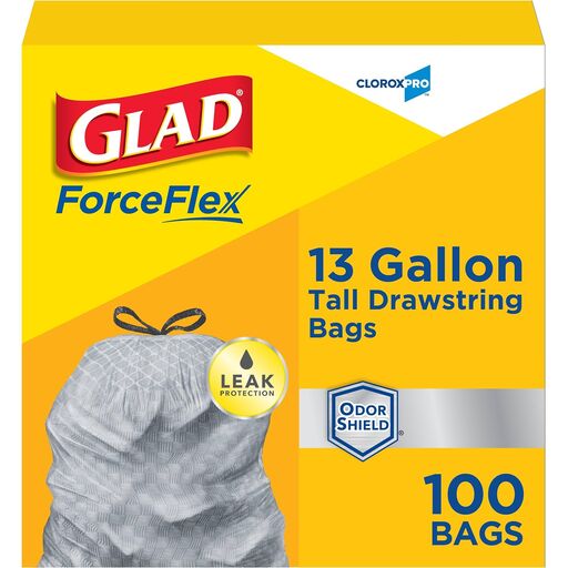 Glad ForceFlex 13 Gallon Trash Bags