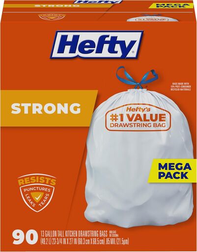 Hefty Strong 13 Gallon Trash Bags
