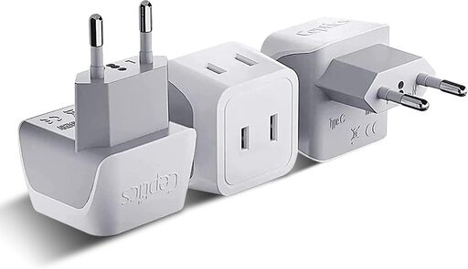 Ceptics European Travel Plug Adapter (Type C)