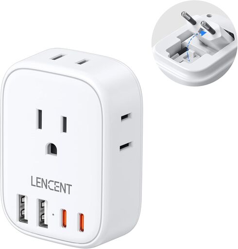 LENCENT European Travel Plug Adapter