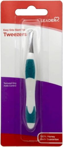 LEADER Tweezers Slant Tip Precision