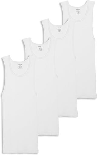 Jockey Men's Undershirt 100% Cotton A-Shirt Tank