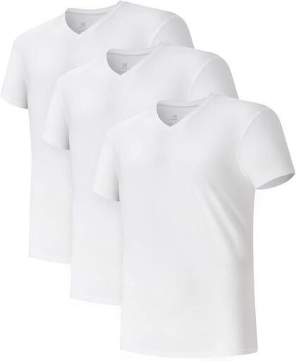 DAVID ARCHY Men's Combed Cotton Undershirts
