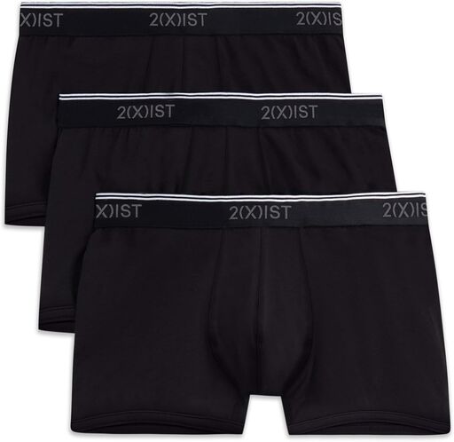 2(X) IST Mens Cotton Stretch No Show Trunk 3-pack