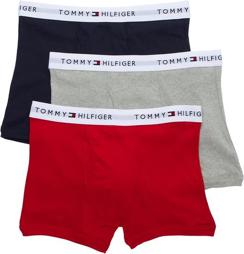 Tommy Hilfiger Men's Underwear 3 Pack Cotton Classics Trunks