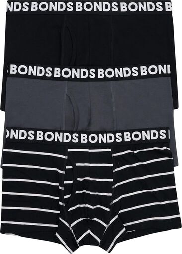 Bonds Mens Classic Boxer Briefs 3-pack