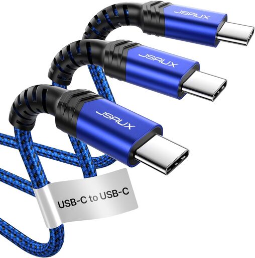 JSAUX 3-Pack USB-C to USB-C Cable 100W