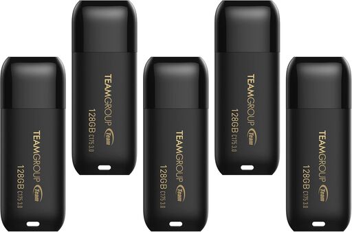 TEAMGROUP C175 128GB USB 3.2 Flash Drive (5-Pack)
