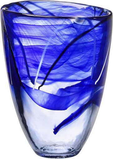 Kosta Boda Contrast Vase, Blue