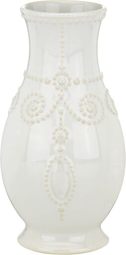 Lenox French Perle White Fluted Vase
