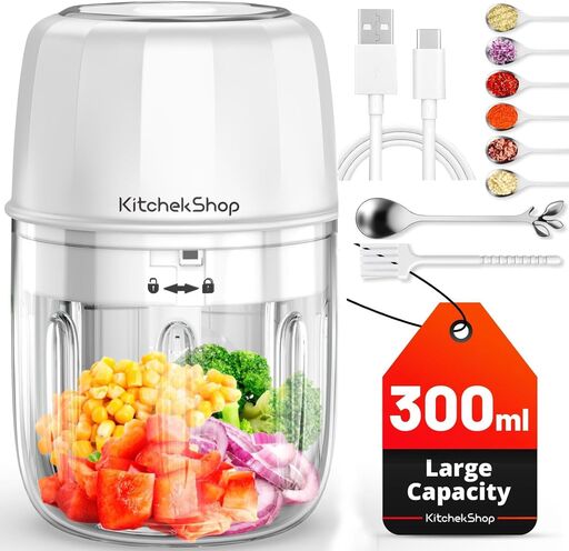 Electric Garlic Chopper Mini Food Processor