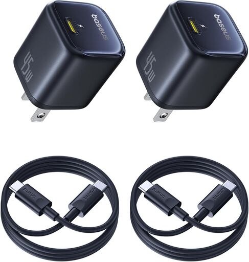 Baseus 45W USB-C Charger 2-Pack
