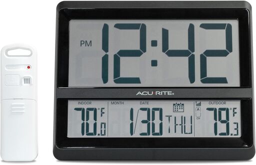 AcuRite Large Wireless Atomic Clock (75440)
