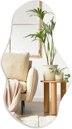 PERFNIQUE Irregular Wall Mirror 43"x24"