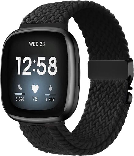 Nylon Braided Band for Fitbit Versa 3/4 & Sense 2/Sense