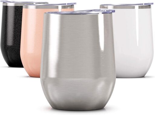 Maars Bev Stainless Steel Stemless Wine Glass Tumbler