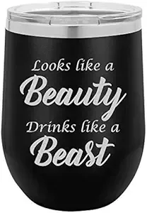 12 oz Double Wall Vacuum Insulated Wine Tumbler