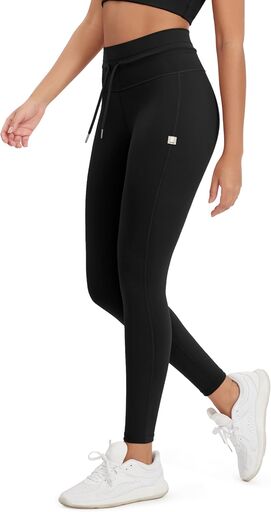 ODODOS Women's Drawstring Tie Yoga Leggings